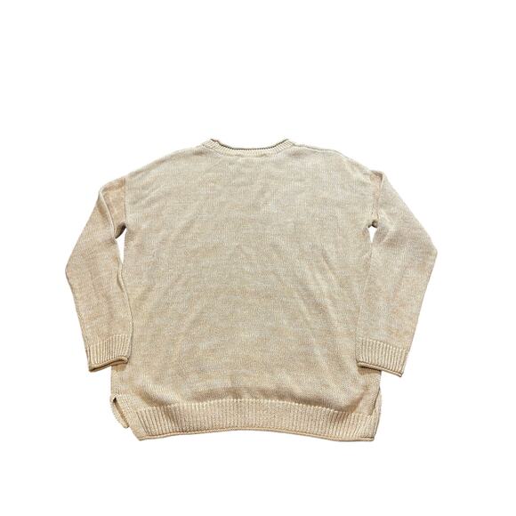 Lilly Pulitzer Bayport Sweater Sand Bar Marl Size Large Style 013290‎ Cotton - Picture 7 of 9